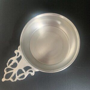 Vintage Pewter Porringer by Poole Silver Co. of Massachusetts -4.5" never used,